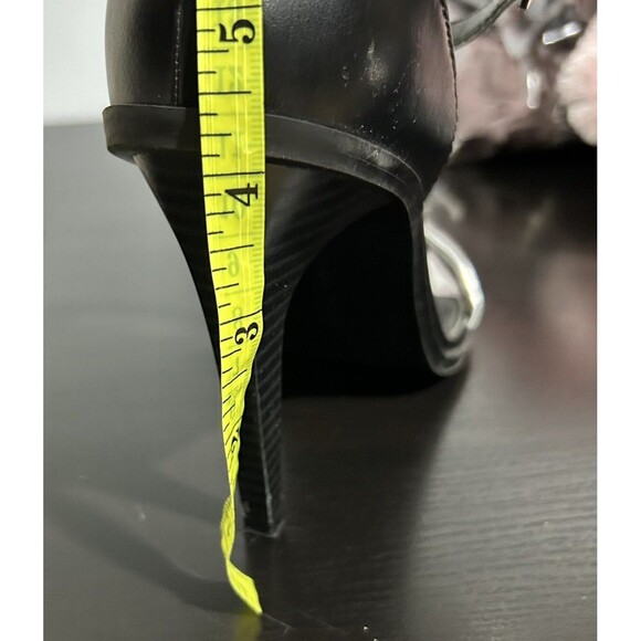 Asos High Heel Sandals‎ White Womens Size 5.5 cone Heel Evening Party strappy - Picture 8 of 8